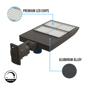 300W LED Pole Light With Photocell