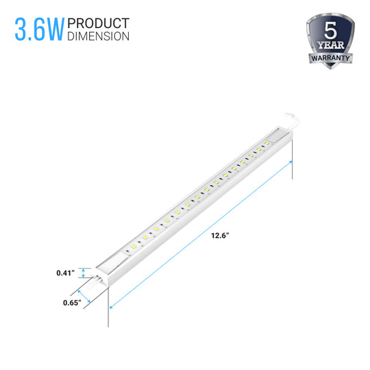 LED Under Cabinet Linkable Light Bar, 330 Lumens, 3x3.6 Watt, Dim. 12 Inch, 3-Piece Kit, Direct Plug-In