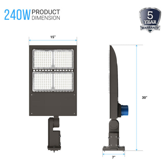  LED Pole Light With Photocell