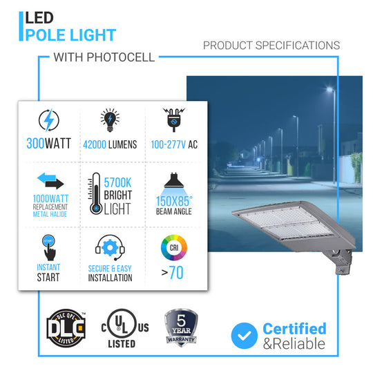 300w-led-pole-light-with-photocell-5700k-universal-mount-silver-ac100-277v