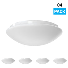Load image into Gallery viewer, 10.5 in. 1-Light, LED Flush Mount Lights, Mushroom Shape, 1050 Lumens, Power: 12.5W, AC120V, Damp Location, Wall/Ceiling Mount