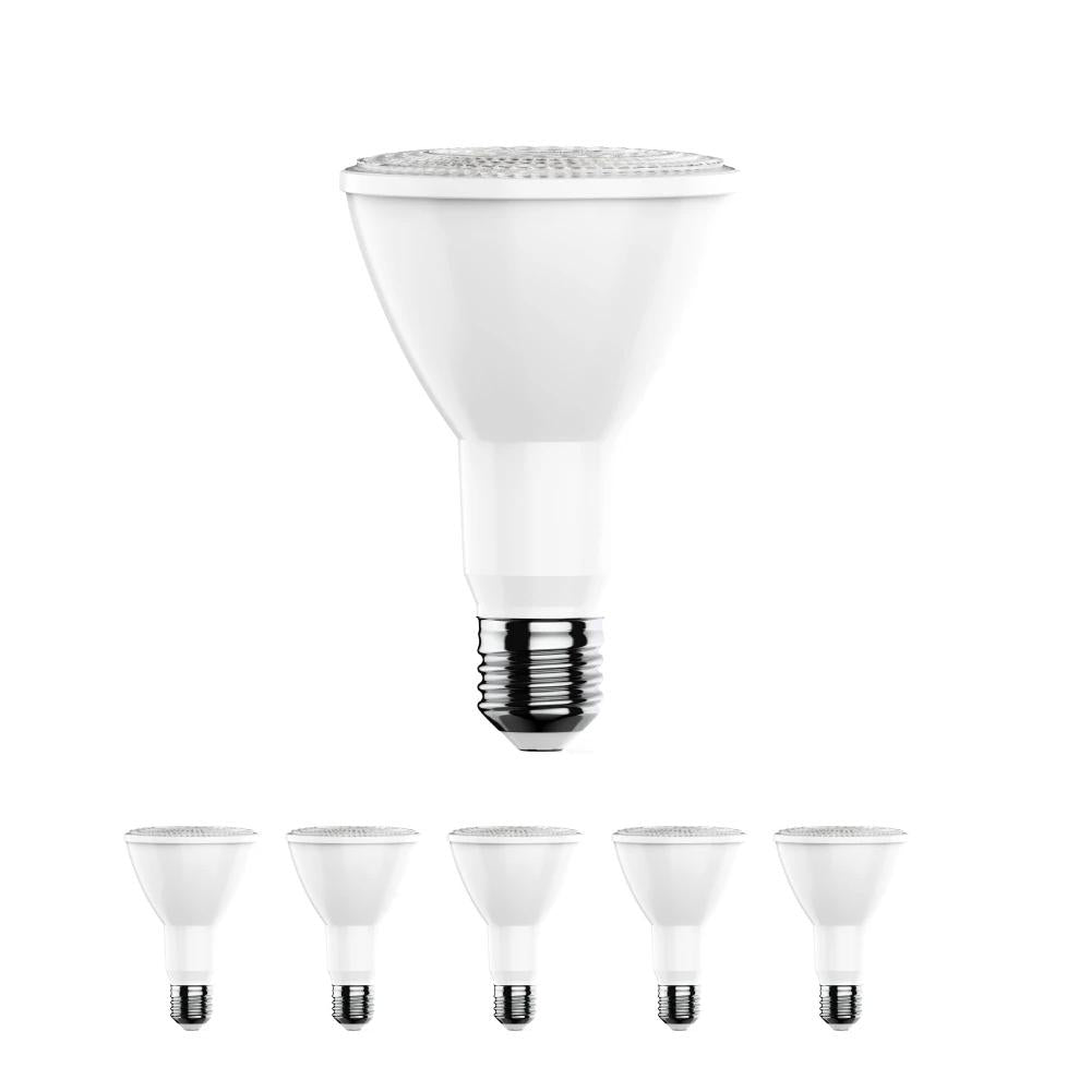 PAR30 LED Long Neck Light Bulbs - 12 Watt - 45 Watt Equivalent - High CRI 90+ 5000K - Day Light White