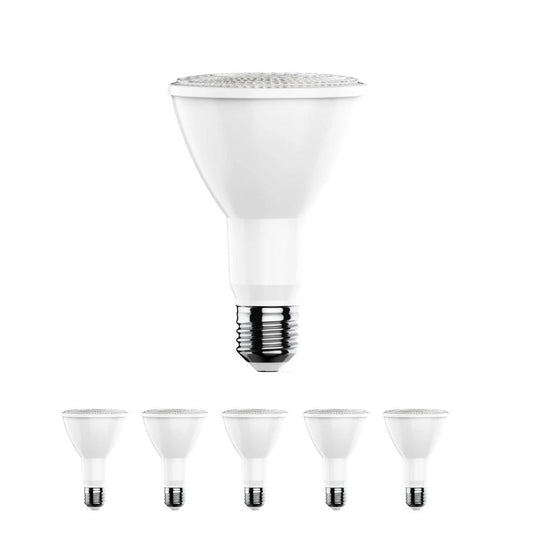 PAR30 LED Long Neck Light Bulbs - 12 Watt - 45 Watt Equivalent - 3000K - Warm White High CRI 90+