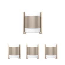 Load image into Gallery viewer, 2 Light Wall Sconce fixtures, Brushed Nickel, Dimension: W10&quot;xH11.75&quot;xE4&quot;, White Glass shade
