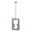 Load image into Gallery viewer, 4 light Farmhouse style Foyer Chandelier, Lighting for Dining Room, E26 Base, Brushed Nickel/Oil Rubbed Bronze Finish