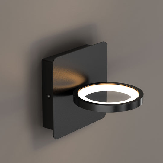 1-Ring Light, Rectangular Wall Sconce, 8W, 3000K, 290LM, Dimmable