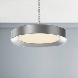 5.5 Inch Led Circle Pendant Light, Disk Architectural, Pendant Mount, Down Light Fixture, 12W, 3000K, Dimmable