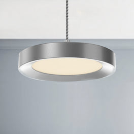 5.5 Inch Led Circle Pendant Light, Disk Architectural, Pendant Mount, Down Light Fixture, 12W, 3000K, Dimmable