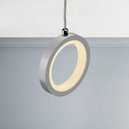 LED Vertical Round Pendant, Modern Pendant Lighting, Dimmable, 400LM, Circline Architectural
