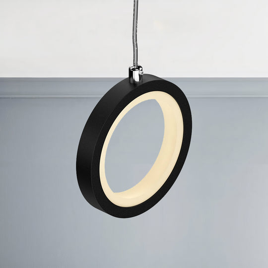 LED Vertical Round Pendant, Modern Pendant Lighting, Dimmable, 400LM, Circline Architectural