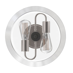 2-Lights, Round, Semi Flush Mount Lights - Stylish Ceiling Light, UL Listed for Damp Location, E26 Base, 3 Years Warranty