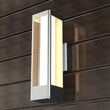 Load image into Gallery viewer, Modern Outdoor LED Wall Sconce Light Fixture, 12W, Dimmable, Silver FInish, Wet Location