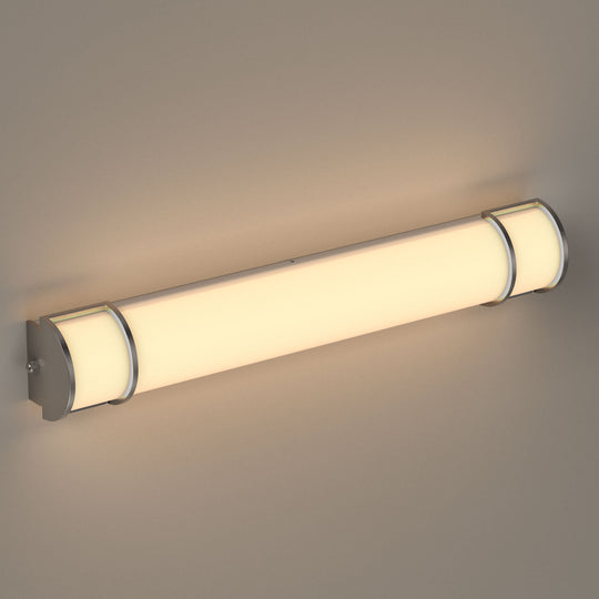 Half Cylinder LED Vanity Light Fixture, CCT Changeable (3000K/4000K/ 5000K) , White Acrylic Shade, CRI >80