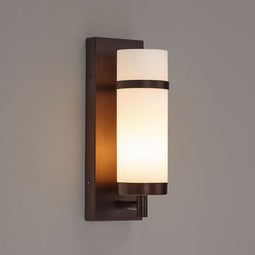 Decorative Wall Lamp with White Glass Shade, Dimension: W4.5