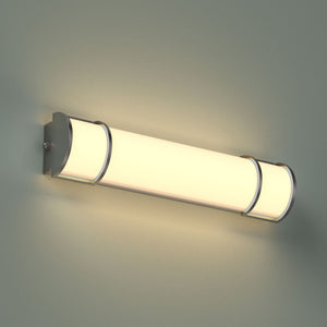Half Cylinder LED Vanity Light Fixture, CCT Changeable (3000K/4000K/ 5000K) , White Acrylic Shade, CRI >80