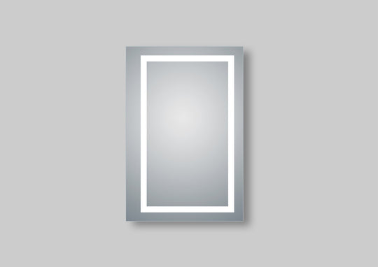 LED Bathroom Mirror Medicine Cabinet, Double Sided Mirror, On/Off Switch, Hector Style