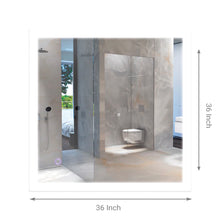 Load image into Gallery viewer, LED Lighted Bathroom Mirror 36&quot; x 36&quot; Inch, On/Off Touch Switch, CCT Changeable With Remembrance, Defogger, Window Style