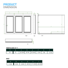 Load image into Gallery viewer, LED Bathroom Mirror Medicine Cabinet, Double Sided Mirror, On/Off Switch, Hector Style