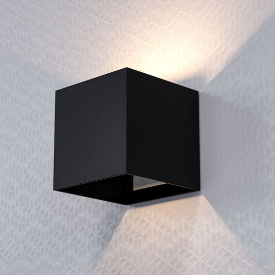 Square Shape 9W LED Wall Sconce, 3000K, 500LM, Dimmable, wall sconce light fixtures