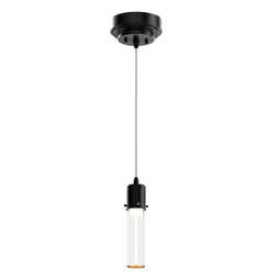 8W - Pendant Ceiling Light Fixture - Dimmable 3000K (Warm White) - Seedy Glass Shade, Dimmable, 400 Lumens, ETL Listed