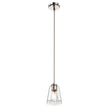 Load image into Gallery viewer, 1-Light Flared Glass Modern Pendant Lighting - Clear Glass Shade - E26 Base, UL Listed for Damp Location