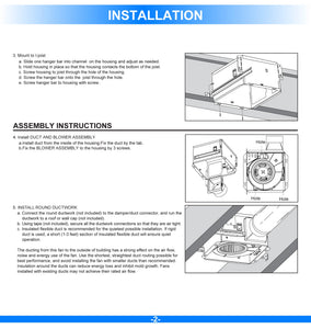 Ultra Quiet Bathroom Exhaust Fan w/ LED Light 4000K, 1000LM, 100 CFM, 0.8 Sones, Ceiling/Wall Mounted