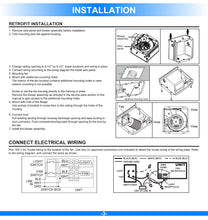 Load image into Gallery viewer, Ultra Quiet Bathroom Exhaust Fan w/ LED Light 4000K, 1000LM, 100 CFM, 0.8 Sones, Ceiling/Wall Mounted