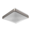 Load image into Gallery viewer, 11 in. Brushed Nickel LED Ceiling Square Flushmount Light, 15W (55W Equivalent), 1050 Lumens, 4000K, AC120V, Dimmable