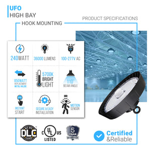 UFO High Bay Specs