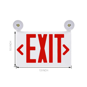3.5 Watt Red LED Emergency Light Fixtures With 2 LED Adjustable Heads