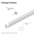 Load image into Gallery viewer, 60W Integrated V Shape LED Tube, 8ft, 7200 Lumens 5000K Clear, Linkable T8 Integrated Fixture - Under Cabinet - Ceiling Lighting