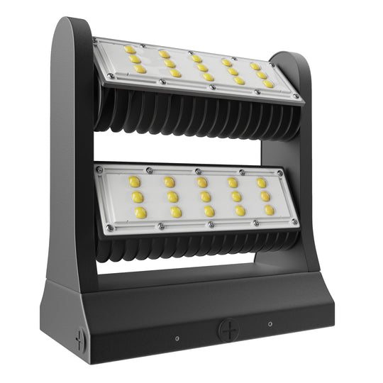 LED Wall Pack 80W 5700K Rotatable ; 10800 Lumens, UL and DLC certified