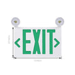 Load image into Gallery viewer, 3.5 Watt LED Combo Green Exit Sign with Two Adjustable Head, UL Listed, 90-min Backup Battery