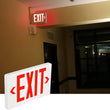 Load image into Gallery viewer, 4W Red  LED Exit Sign, Double Face, Side &amp; Ceiling Mount, 90-min Backup Battery
