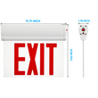 Load image into Gallery viewer, 3W Emergency Edge Lit Red LED Exit Sign, Surface Mount, UL,CUL Listed, 90 min Battery Backup, Residential Emergency Light