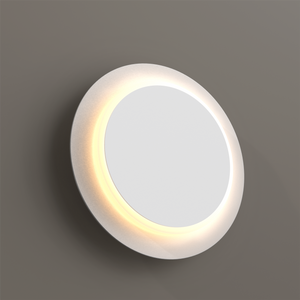 Unique Circular LED Wall Sconce, 11W, 3000K, Diameter 9.9 inch, Modern Round Lamp