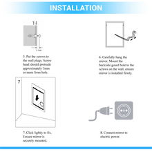 Load image into Gallery viewer, 24-x-36-inch-led-lighted-bathroom-mirror-with-rose-gold-frame-touch-sensor-switch-and-cct-remembrance-evo-style
