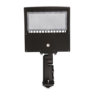 LED Parking Lot Lights  200W With Photocell, 5700K, Universal Mount, Bronze, AC100-277V, Dusk to Dawn Outdoor Commercial Lighting