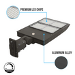Load image into Gallery viewer, 300W LED Pole Light With Photocell ; 5700K ; Universal Mount ; Black ; AC120-277V