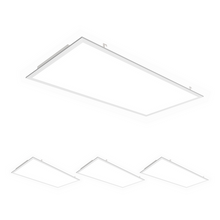 Load image into Gallery viewer, Flat Backlit Fixture: 2 ft. X 4 ft. LED Panel Light, 4000K Neutral White, 72W, 9000LM, Dimmable, AC120V-277V, UL, DLC Listed, Damp Locations, Recessed or Drop Ceiling Installation