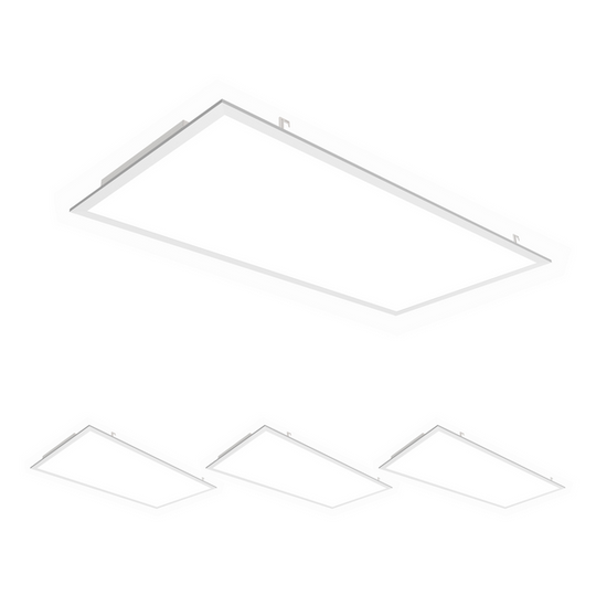 Flat Backlit Fixture: 2 ft. X 4 ft. LED Panel Light, 4000K Neutral White, 72W, 9000LM, Dimmable, AC120V-277V, UL, DLC Listed, Damp Locations, Recessed or Drop Ceiling Installation