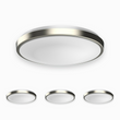 Load image into Gallery viewer, 11 inch - Round - Flush Mount Lights, Single Ring-Brushed Nickel Finish, 1050 Lumens, 15W, 3-Color Switchable (3000K/4000K/5000K)