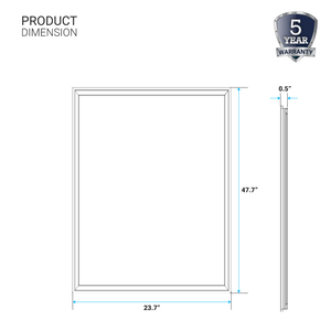 2x4 FT LED T-Bar Panel Light, 40W/50W/60W Wattage Adjustable, 3000K/4000K/5000K CCT Changeable, Dimmable, 6600LM, ETL & DLC Listed, Perfect For Offices, Schools, Hospitals