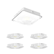 Load image into Gallery viewer, LED Canopy Light 75W 5000K Daylight 9750LM IP65 Waterproof 0-10V Dim 120-277VAC UL Listed Surface or Pendant Mount, for Gas Stations Outdoor Area Light, White