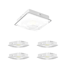 Load image into Gallery viewer, LED Canopy Light 35W 5700K Daylight 4550LM IP65 Waterproof 0-10V Dim 120-277VAC UL Listed Surface or Pendant Mount, for Gas Stations Outdoor Area Light White