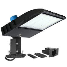 Load image into Gallery viewer, LED Parking Lot Lights  200W With Photocell, 5700K, Universal Mount, Bronze, AC100-277V, Dusk to Dawn Outdoor Commercial Lighting