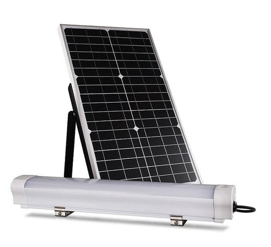 LED Solar Batten Light Set ; 36W w/ 80W Solar Panel ; 6000K - LEDMyplace